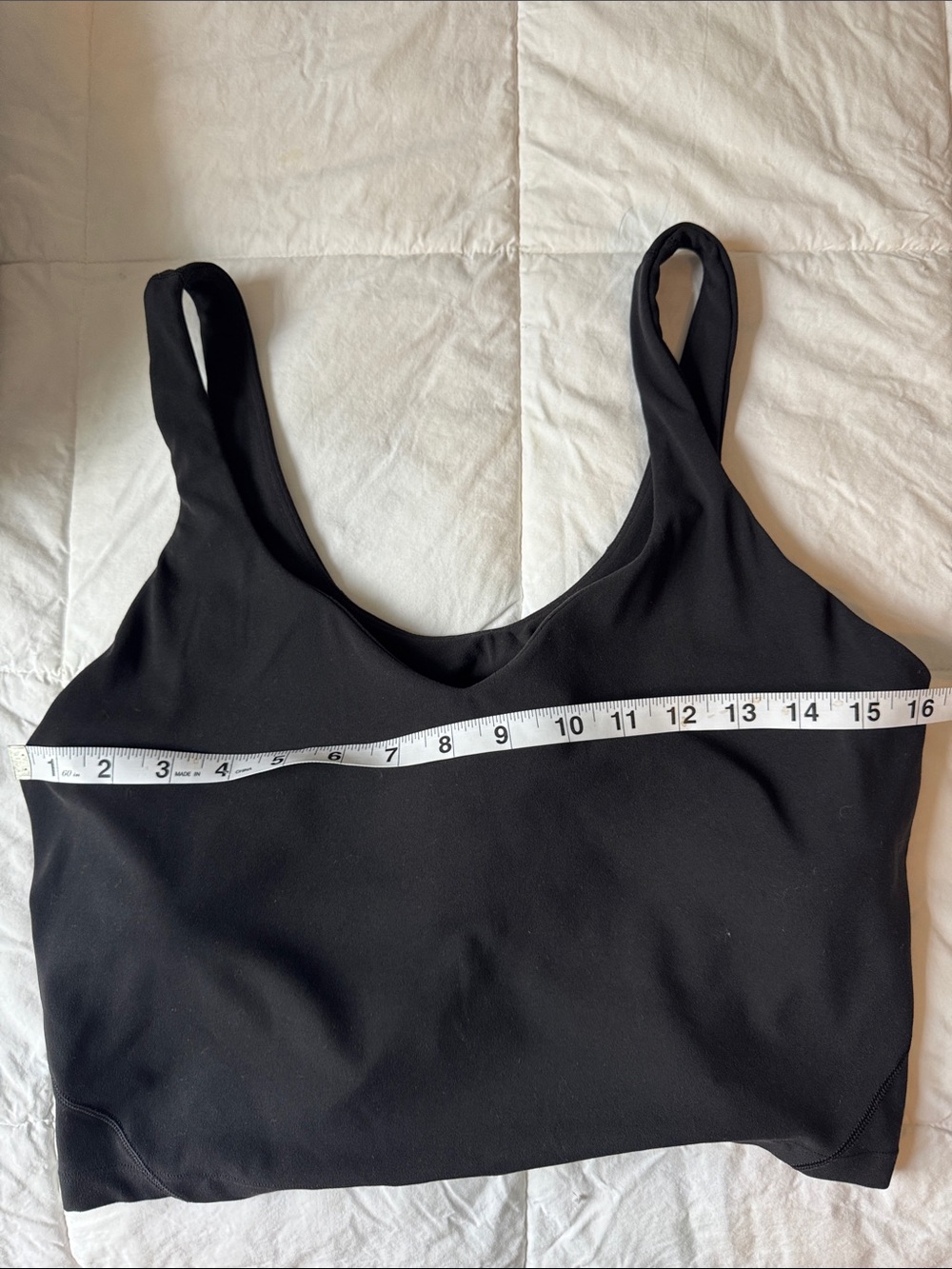 lululemon athletica Black Cropped Tank with V-Neck - Picture 3 of 6